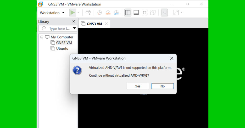 it show error of amd-v rvi is not supported