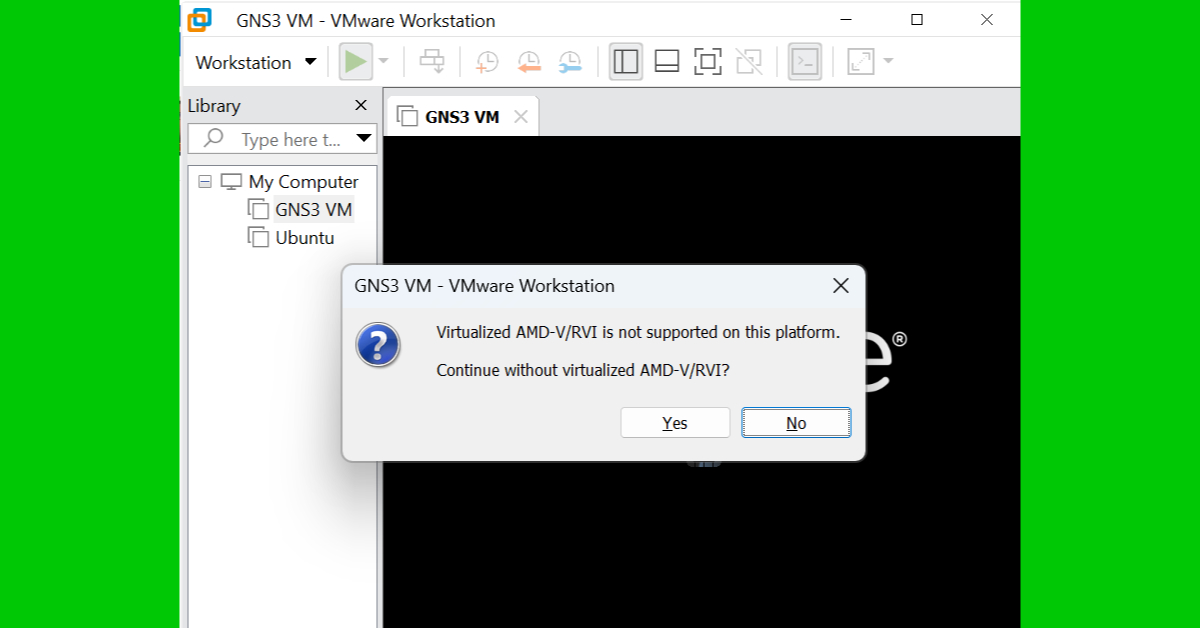 it show error of amd-v rvi is not supported