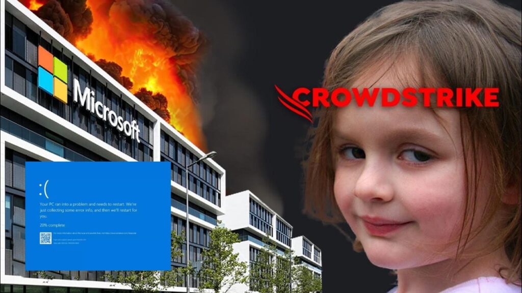 young girl watches a burning building