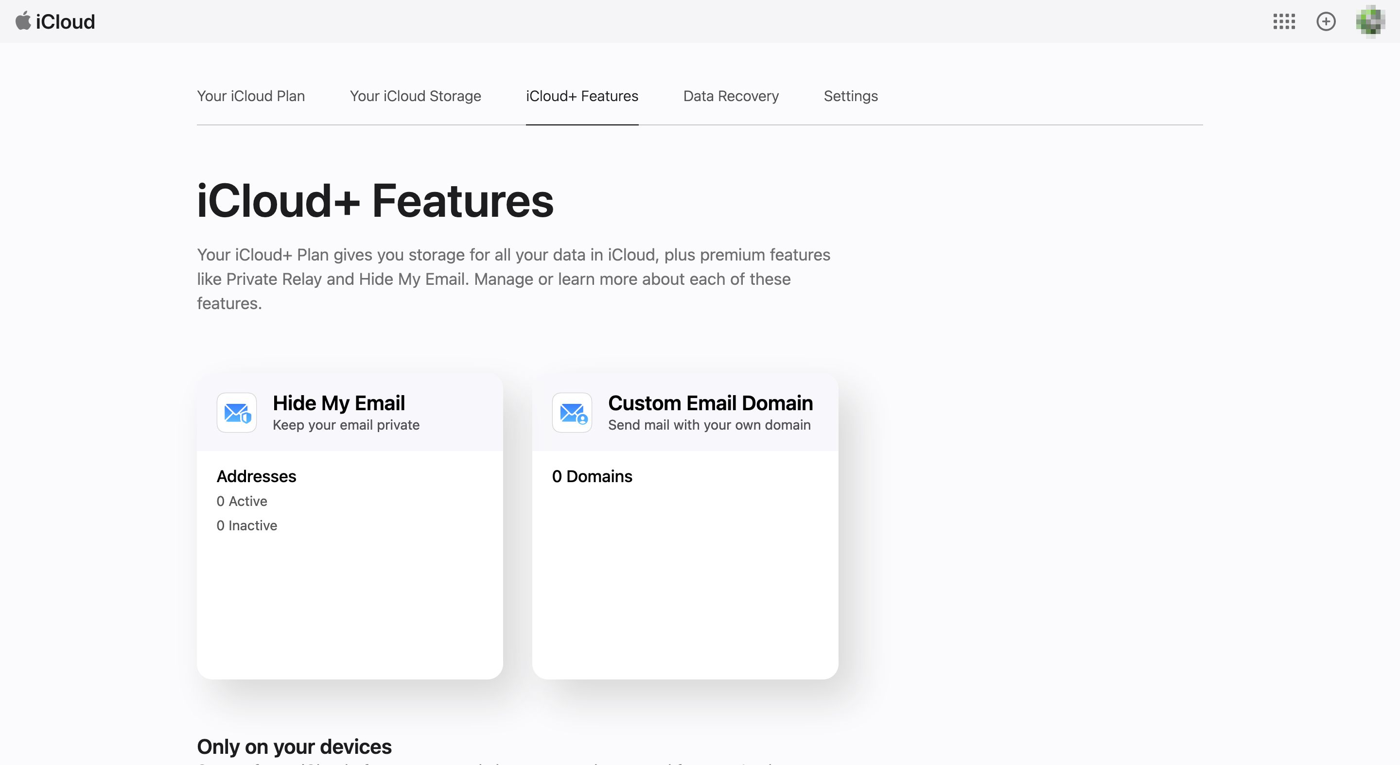 icloud plus features custom email domain - tech off limits