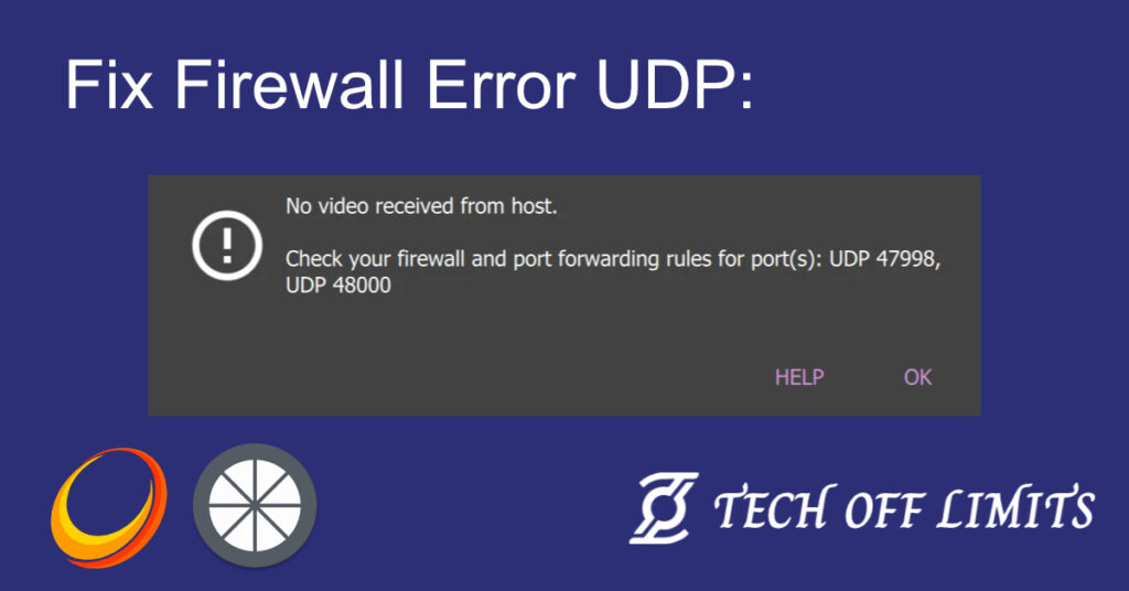 fix firewall error for sunshine program