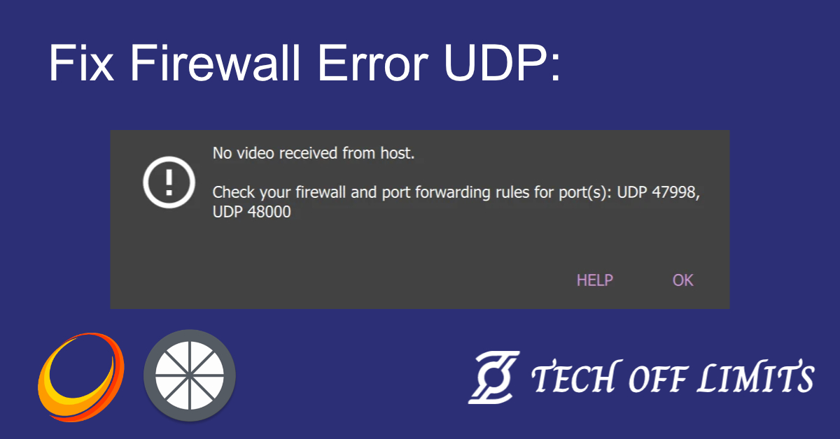 fix firewall error for sunshine program